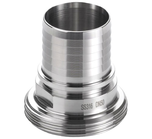 Male Barb Connector- External Thread - AISI 316L